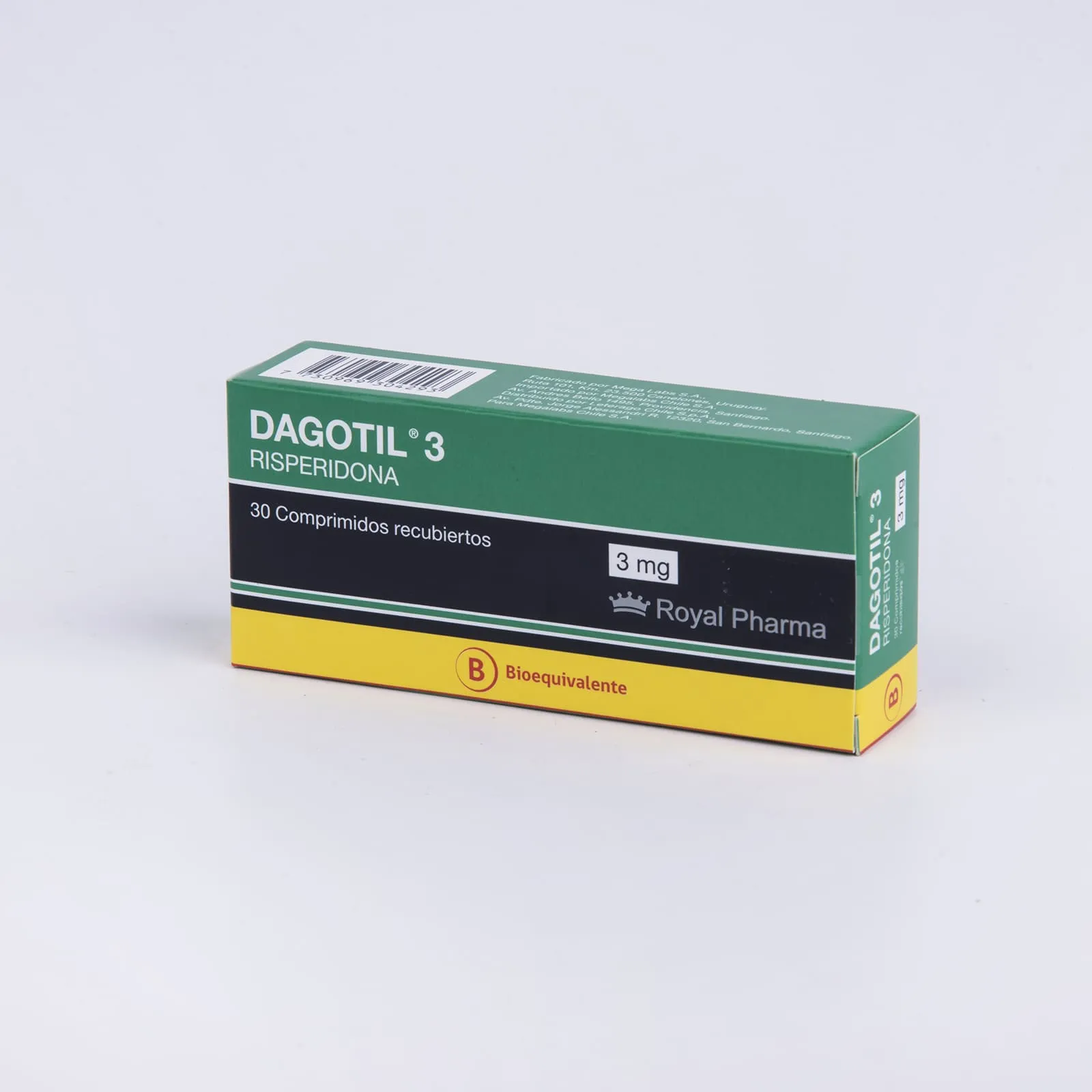 DAGOTIL  3 MG - RISPERIDONA 3 mg