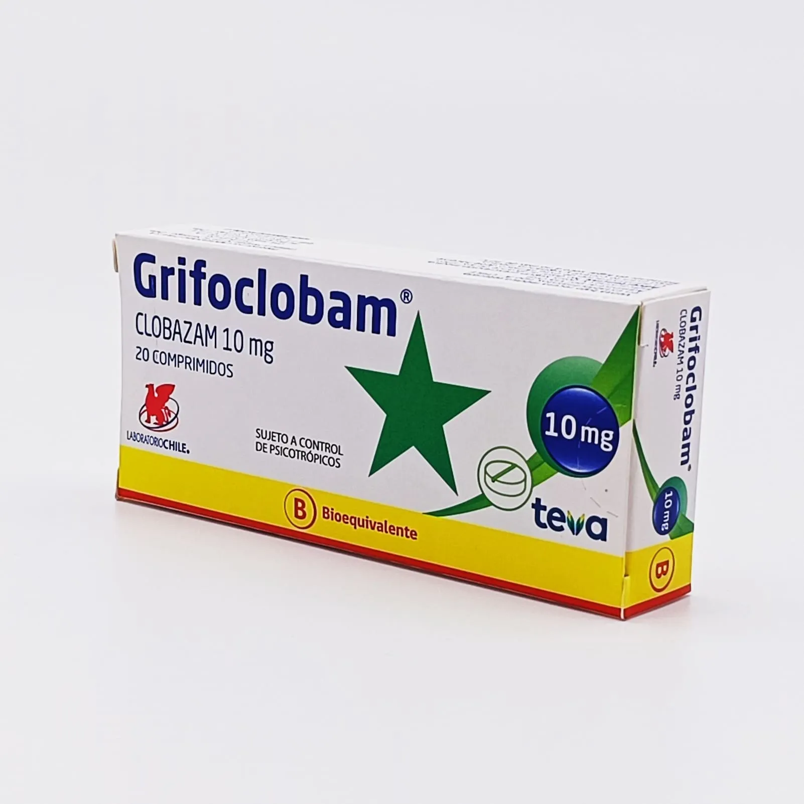 GRIFOCLOBAM 10 MG - CLOBAZAM 10 mg