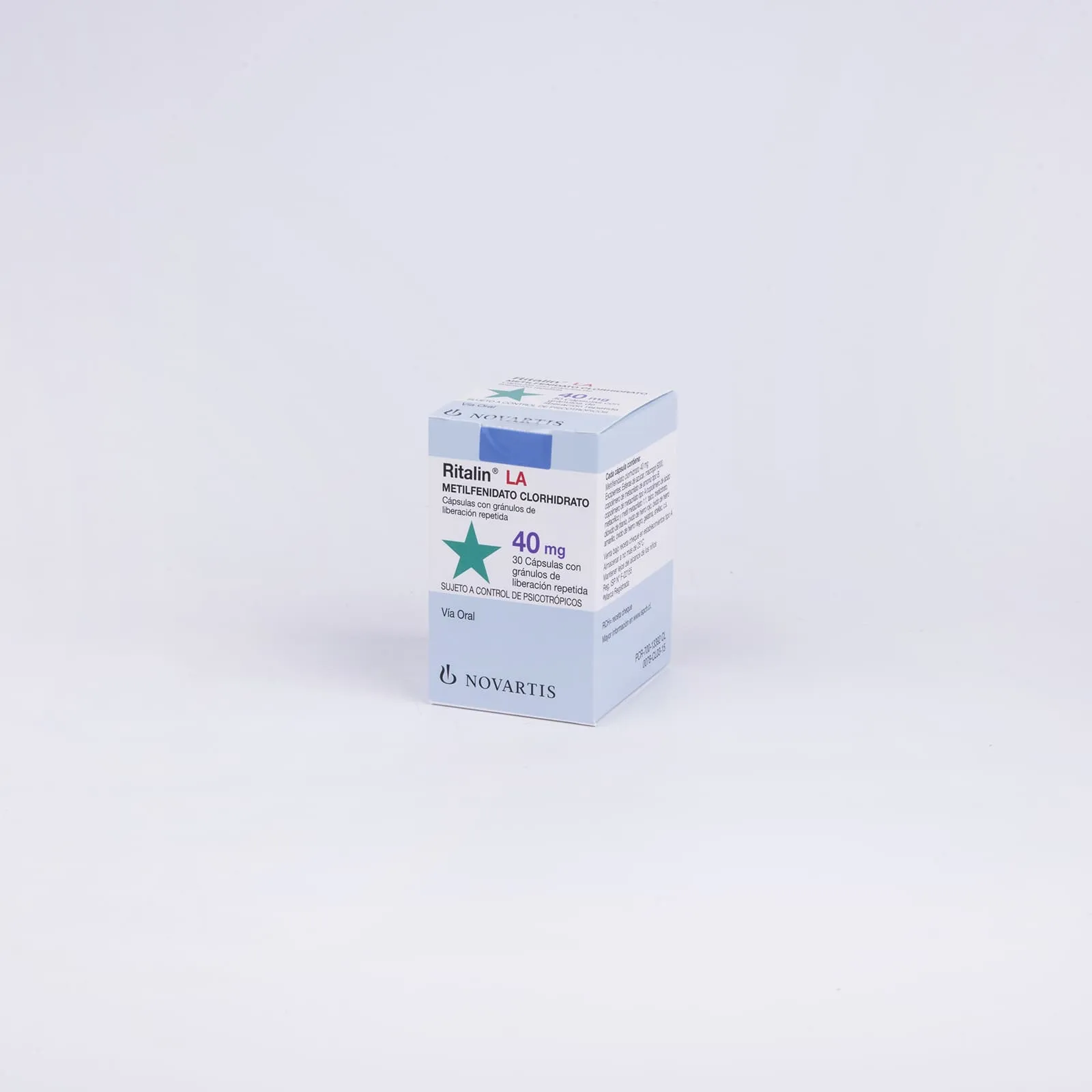 RITALIN L.A. 40 MG - METILFENIDATO 40 mg