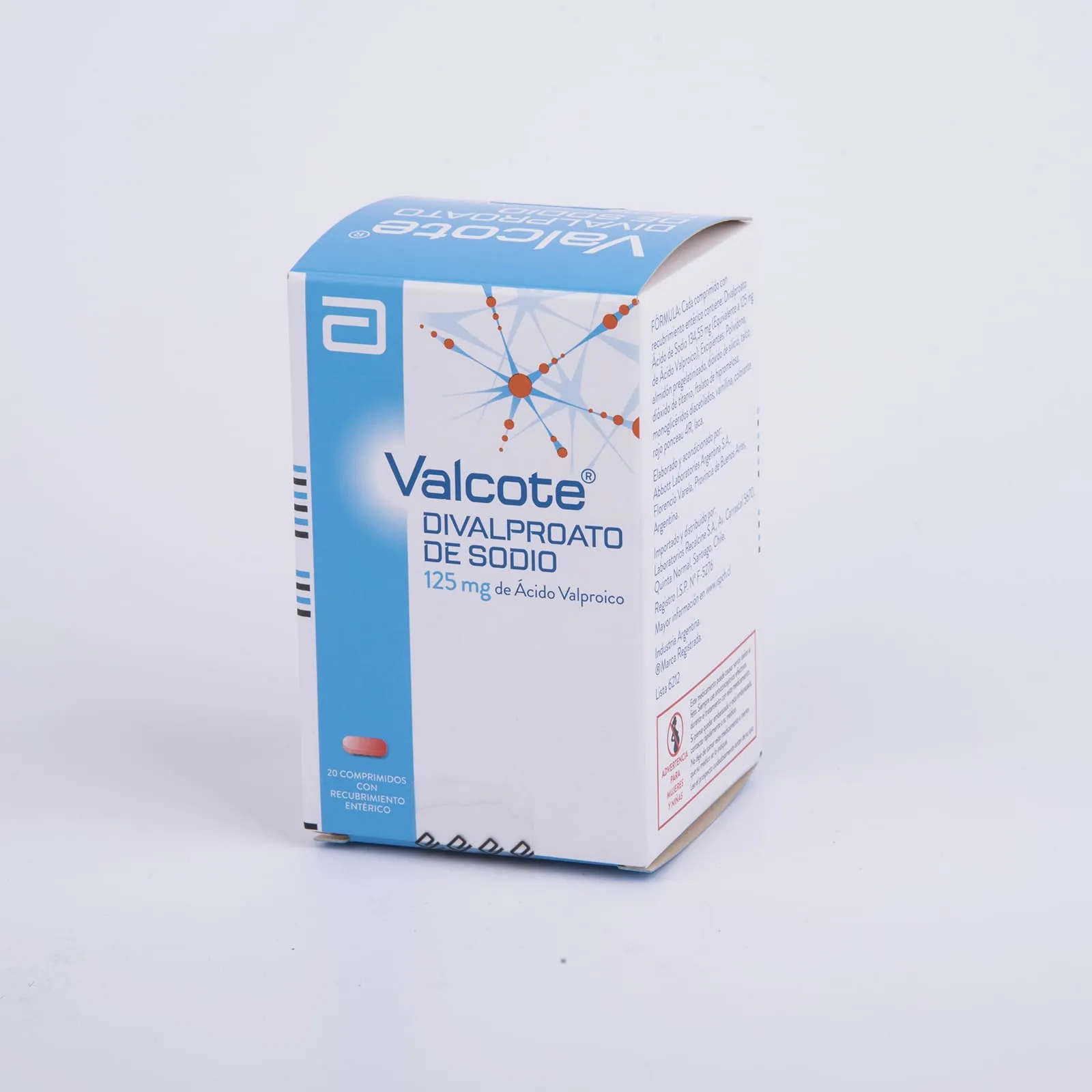 VALCOTE  125 MG - DIVALPROATO 125 mg