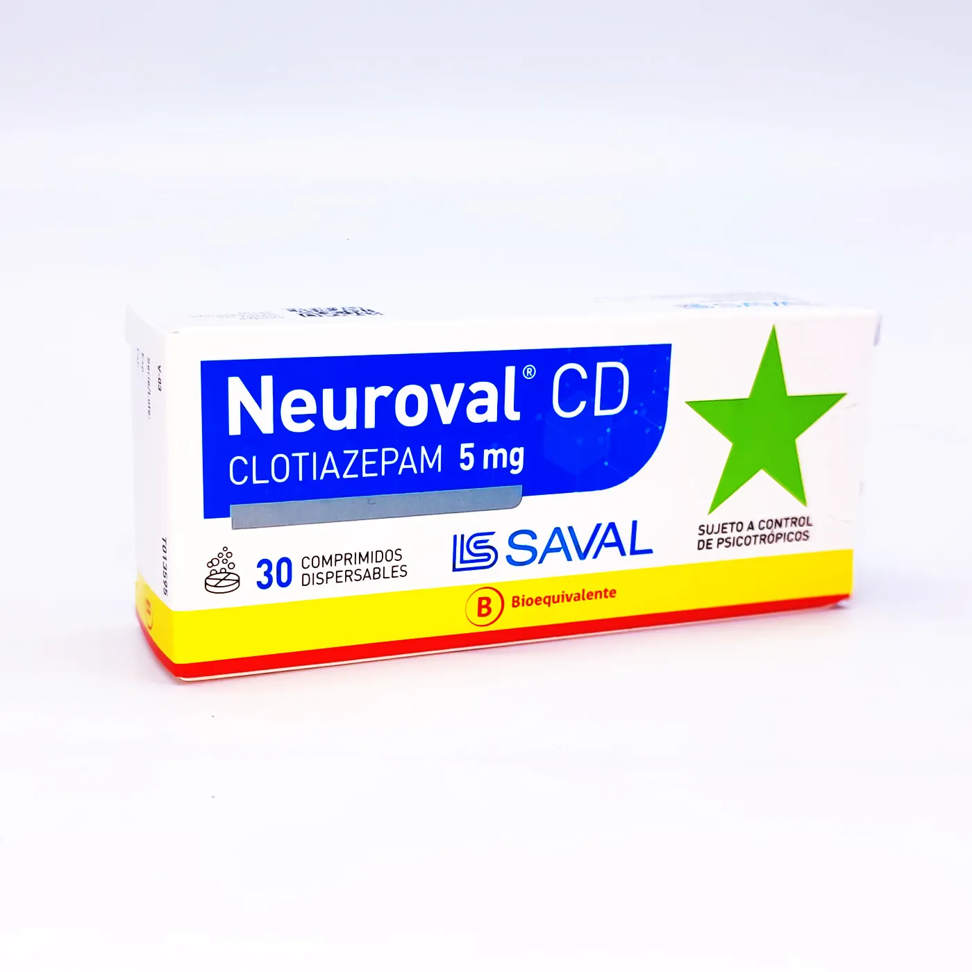 NEUROVAL CD 5 MG D - CLOTIAZEPAM 5 mg