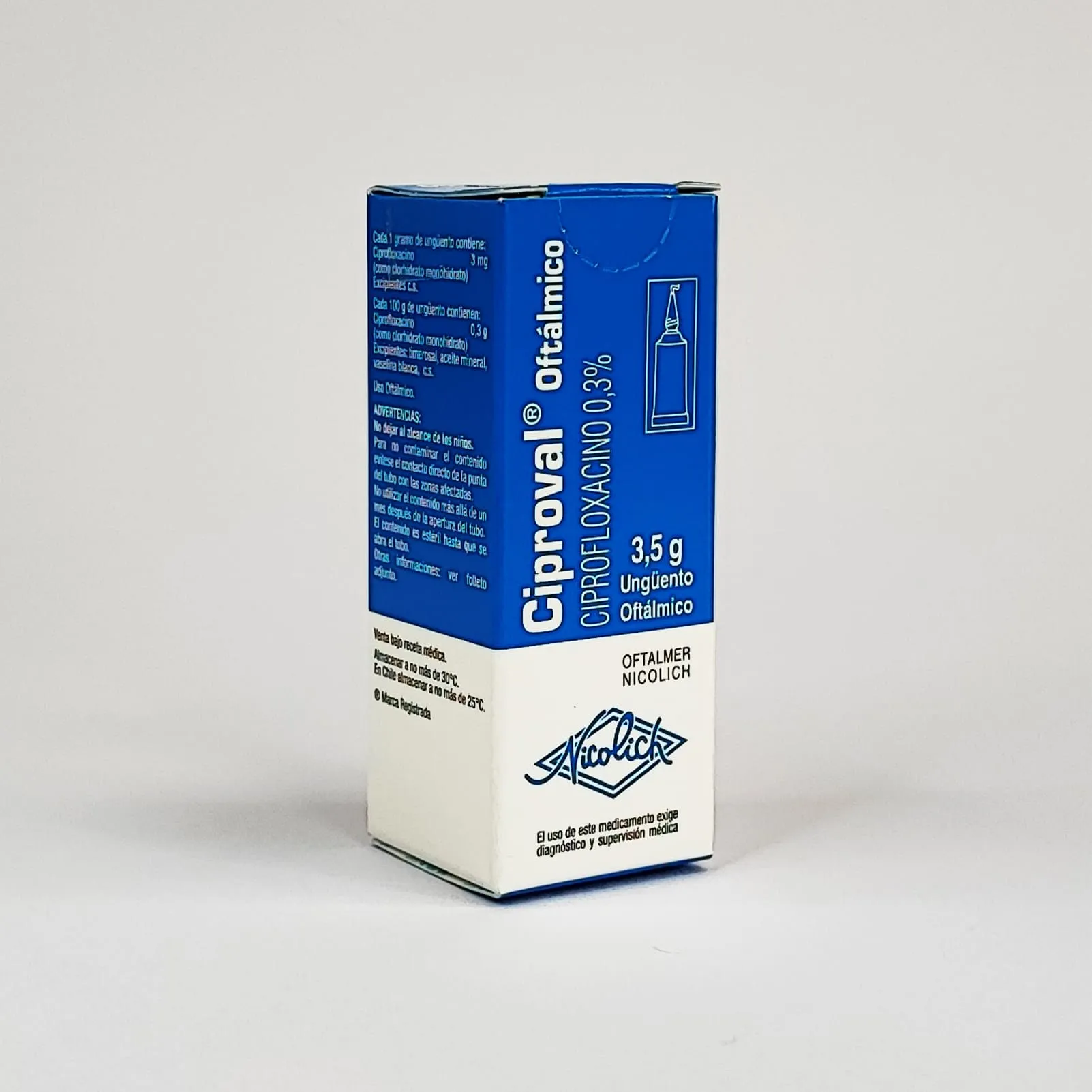 CIPROVAL 0.3 % UNG. OFT. - CIPROFLOXACINO 3.0000000000000001E-3