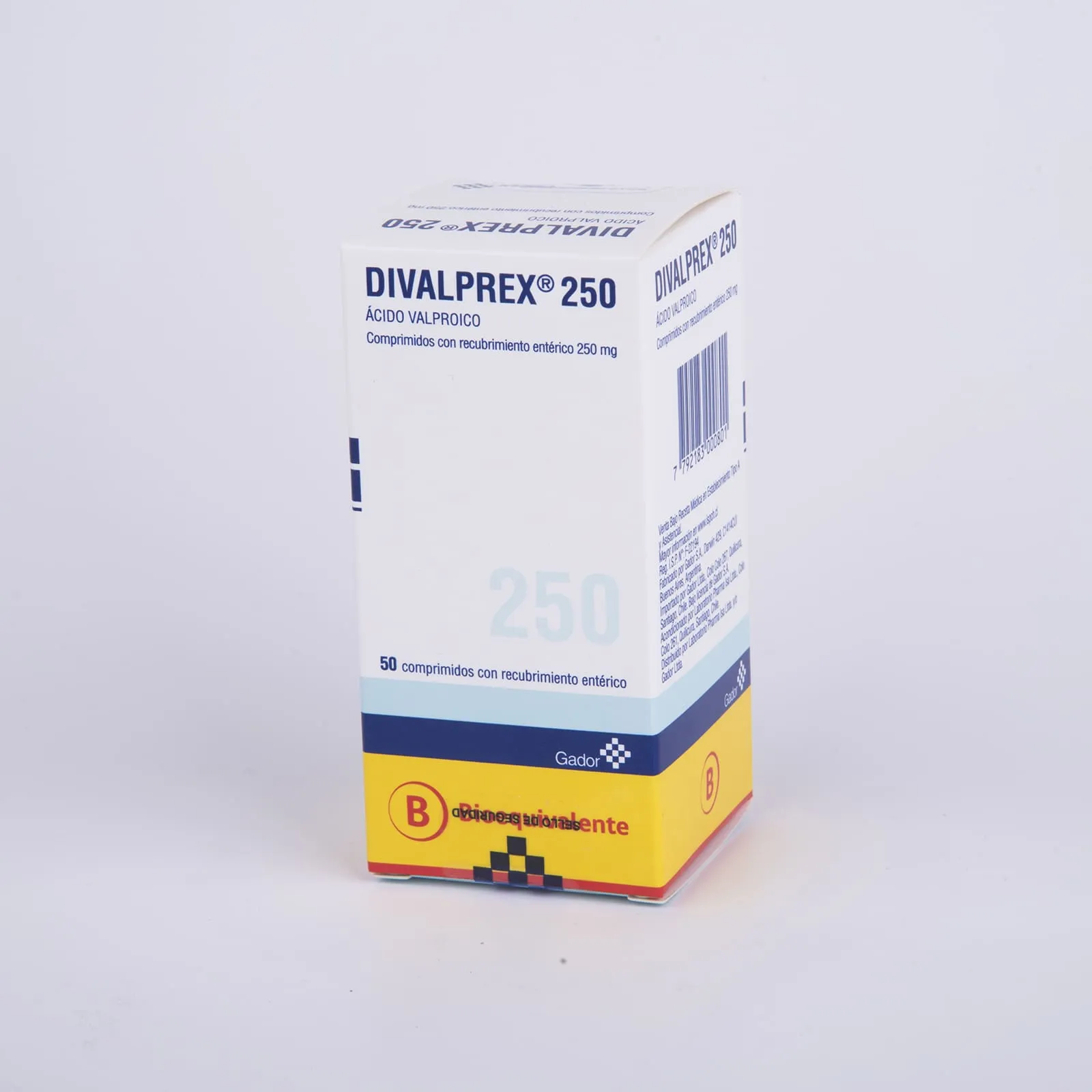 DIVALPREX 250 MG  RE - DIVALPROATO 250 mg