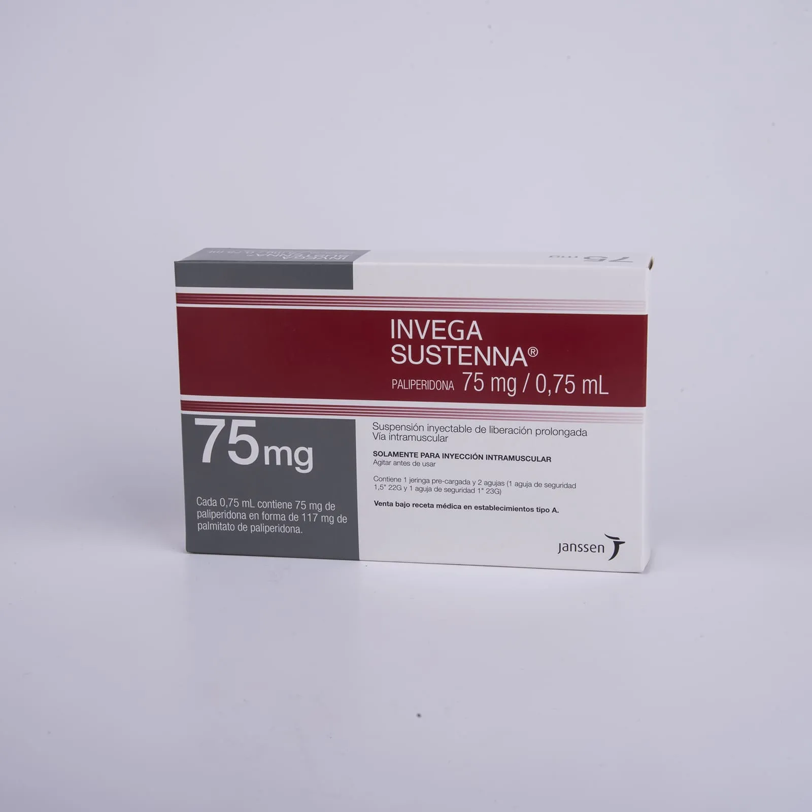 INVEGA SUSTENNA  75 MG - PALMITATO DE PALIPERIDONA 75 mg