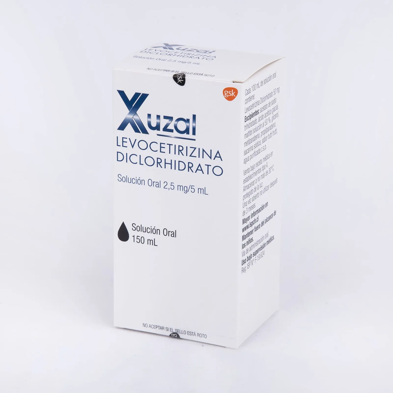 XUZAL SOLUCION - LEVOCETIRIZINA 2,5mg/5mL