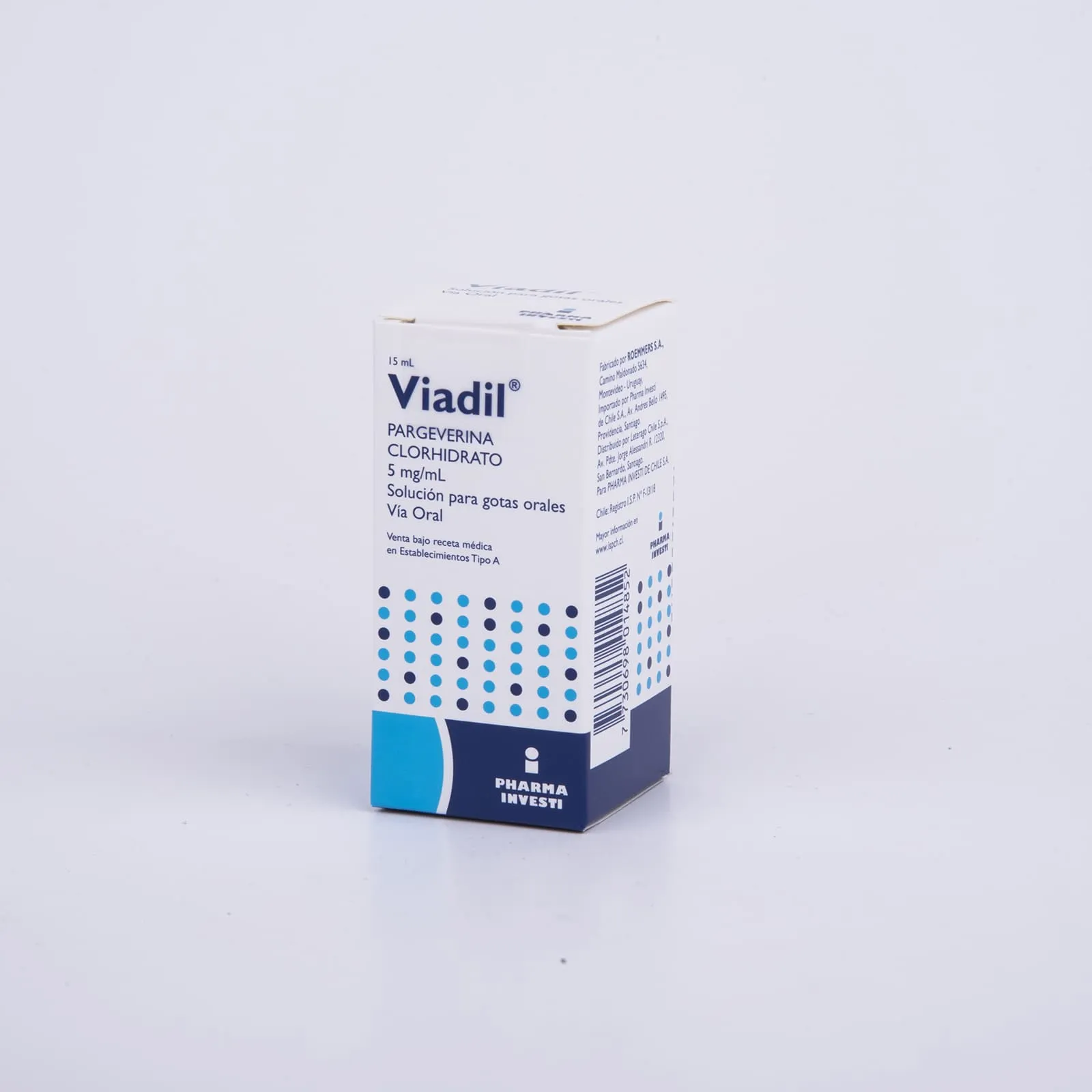 VIADIL GOTAS 5MG/ML - PARGEVERINA 5mg/mL