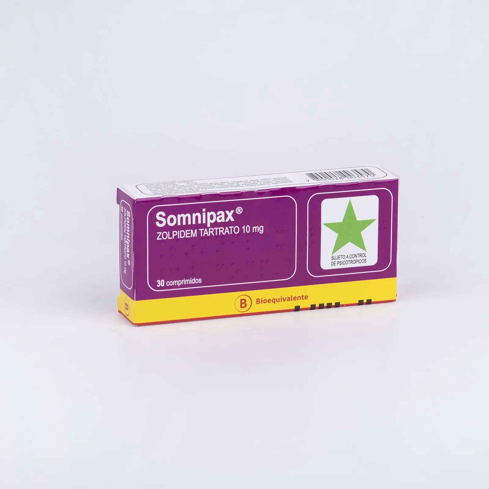SOMNIPAX  10 MG   DI - ZOLPIDEM 10 mg