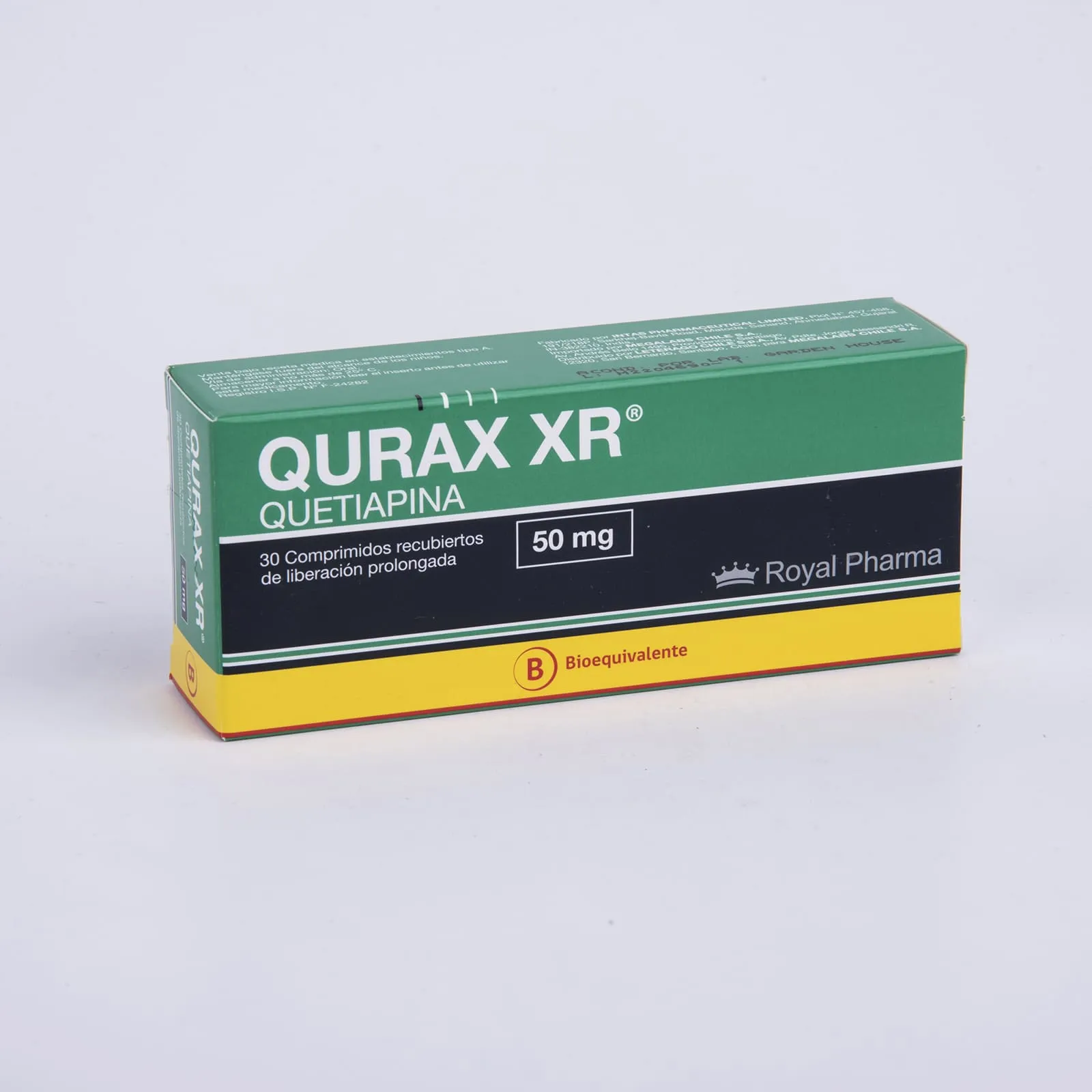 QURAX XR  50 MG (BE) - QUETIAPINA 50 mg