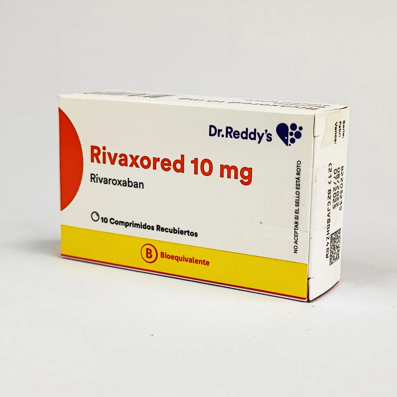 RIVAXORED 10 MG REC - RIVAROXABAN 10 mg