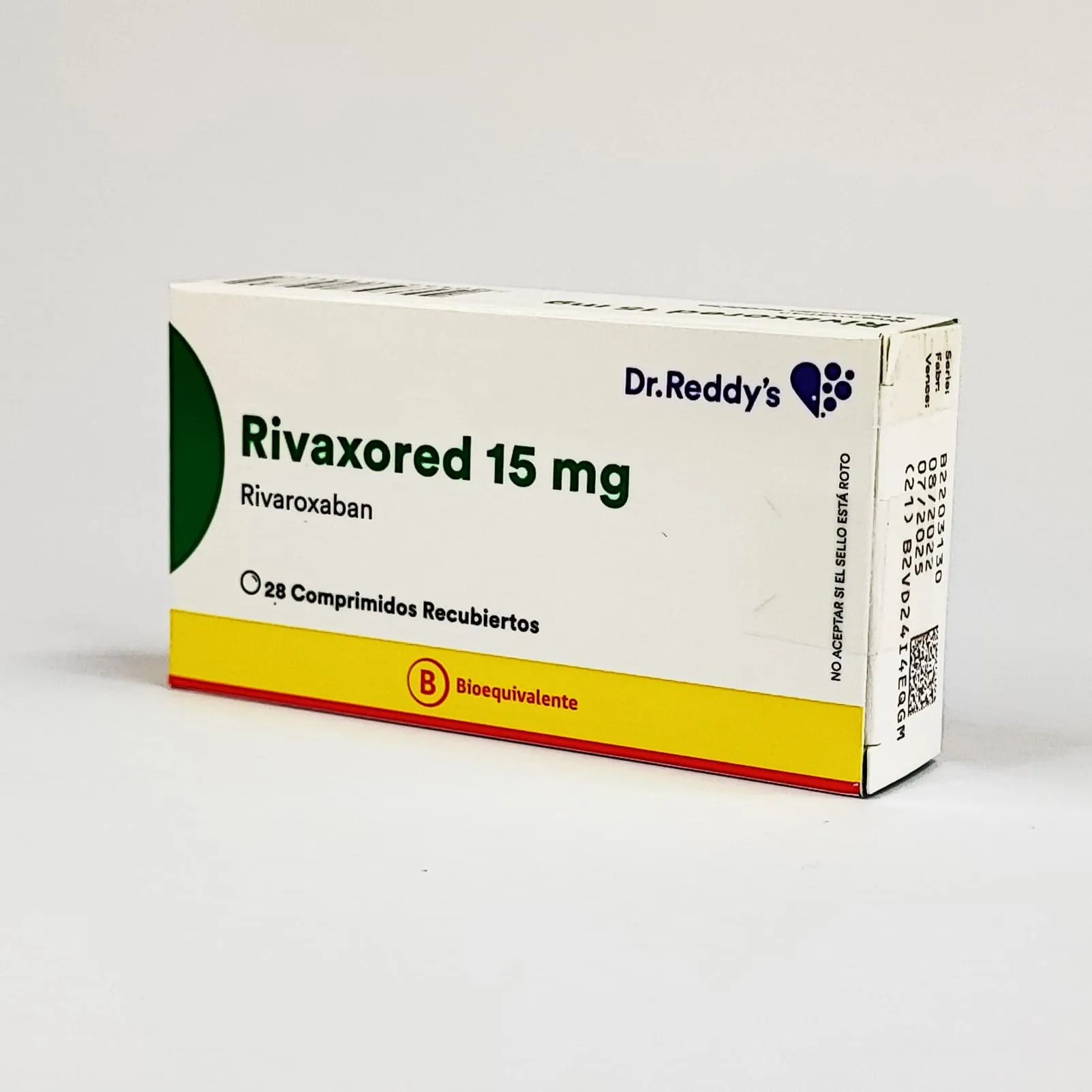 RIVAXORED 15 MG REC - RIVAROXABAN 15 mg