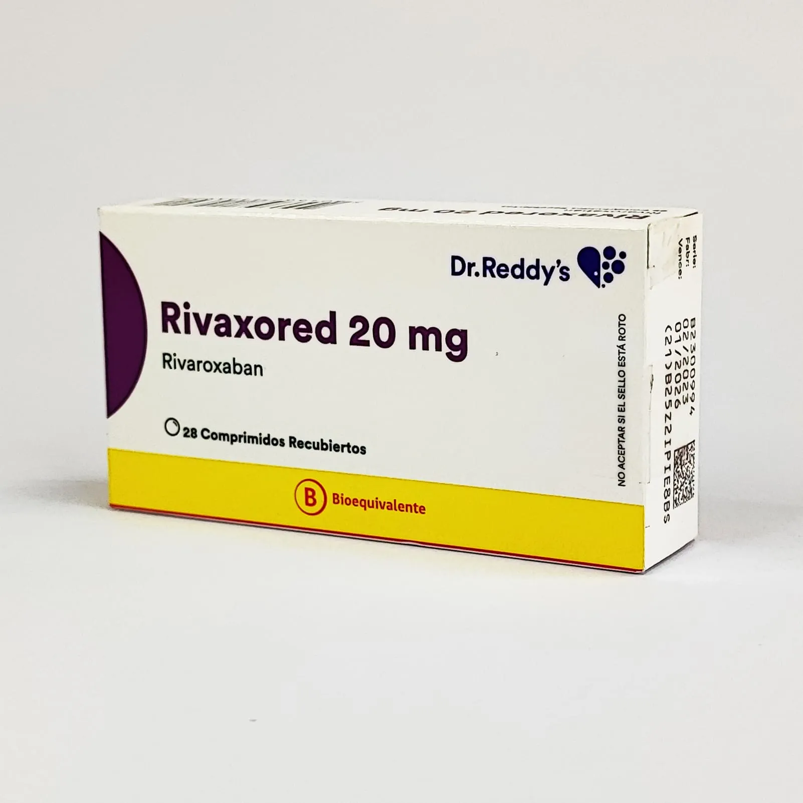 RIVAXORED 20 MG REC - RIVAROXABAN 20 mg