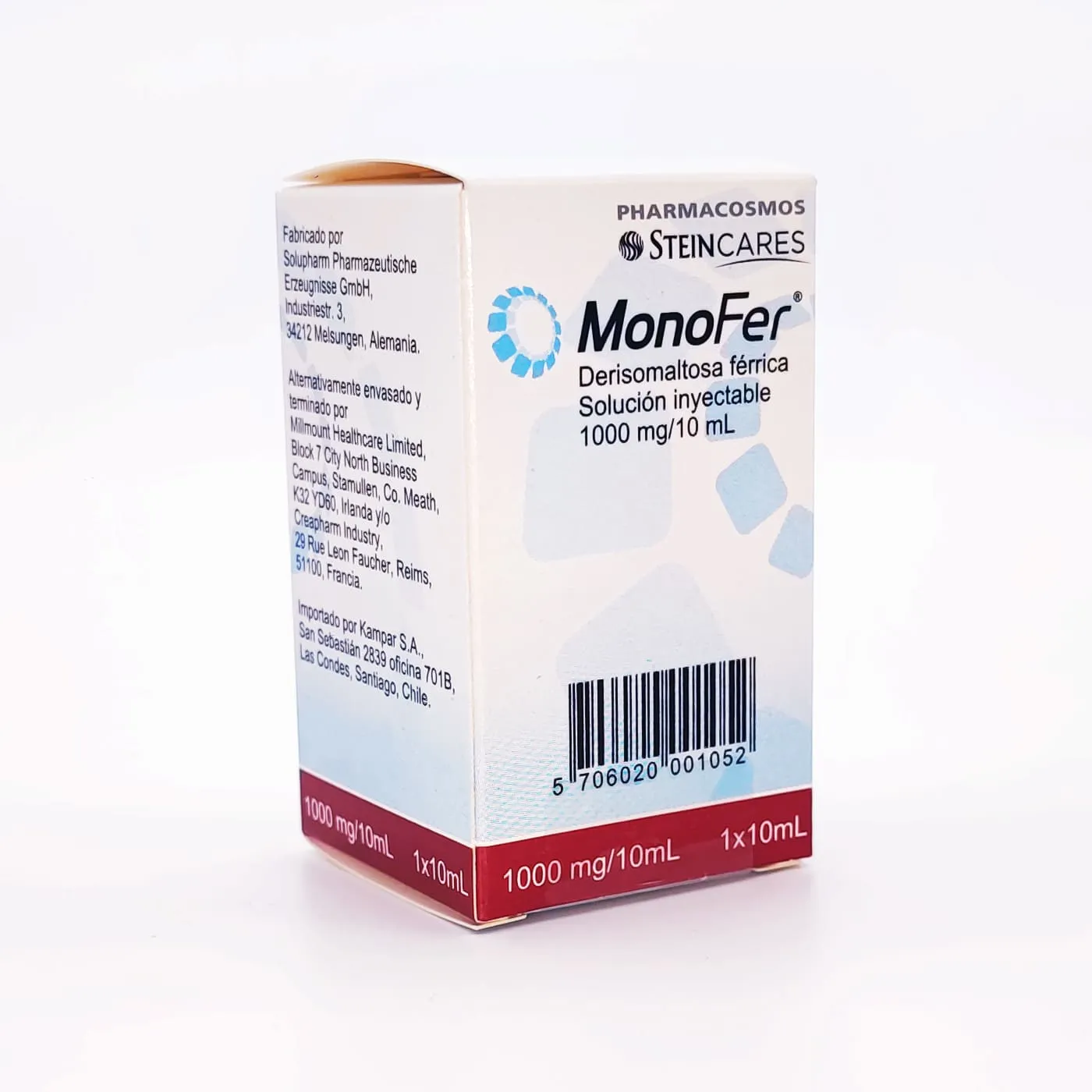 MONOFER 1000 mg/10mL - DERISOMALTOSA FERRICA 1000mg/10mL