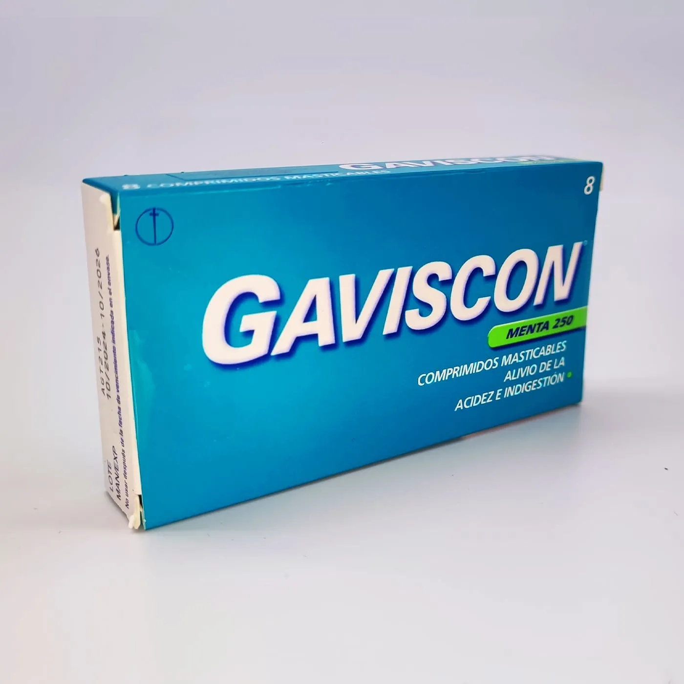 GAVISCON MASTICABLE - ALGINATO+BICARBONATO+CARBONATO 250/133.5/80MG