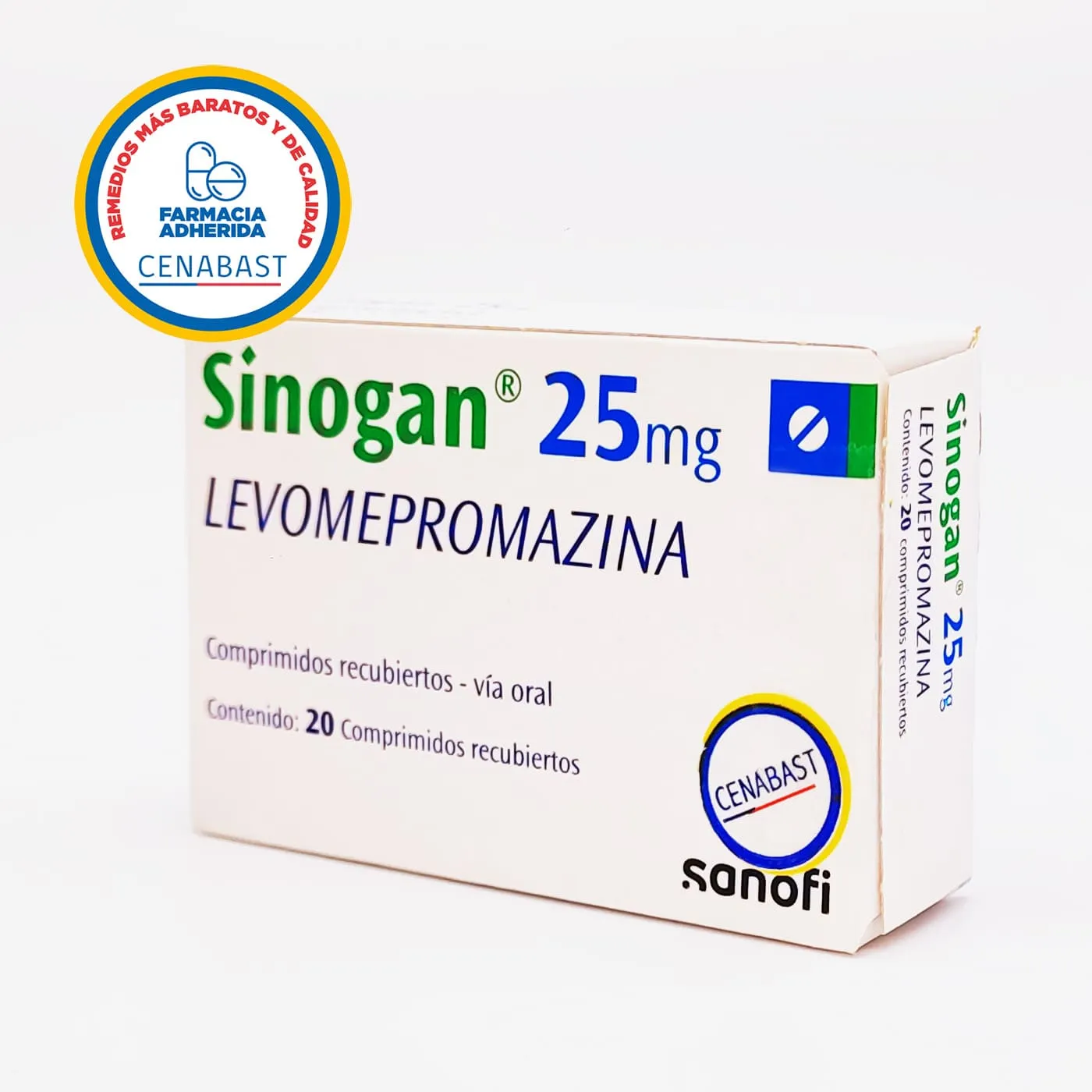 CB-SINOGAN 25 MG - LEVOMEPROMAZINA 25 mg